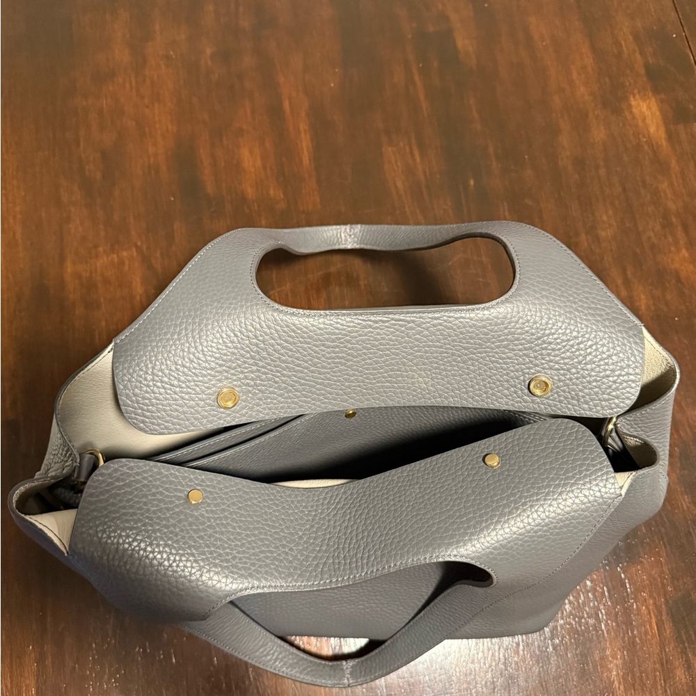 Cuyana Dark Gray Leather Tote - Picture 12 of 15